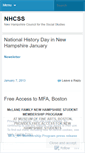 Mobile Screenshot of nhcss.wordpress.com
