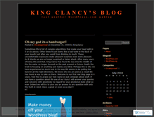 Tablet Screenshot of kingclancy.wordpress.com