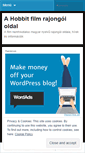 Mobile Screenshot of hobbitfilm.wordpress.com
