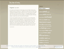 Tablet Screenshot of painofpoetry.wordpress.com