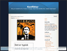 Tablet Screenshot of konflikter.wordpress.com