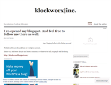 Tablet Screenshot of klockworx.wordpress.com
