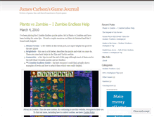 Tablet Screenshot of jamescarlson.wordpress.com