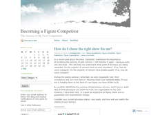 Tablet Screenshot of becomingafigurecompetitor.wordpress.com