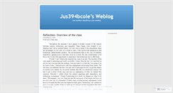 Desktop Screenshot of jus494bcole.wordpress.com