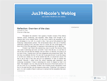 Tablet Screenshot of jus494bcole.wordpress.com