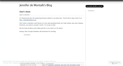 Desktop Screenshot of jenniferdemontalk.wordpress.com