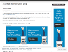 Tablet Screenshot of jenniferdemontalk.wordpress.com
