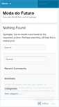 Mobile Screenshot of modadofuturo.wordpress.com
