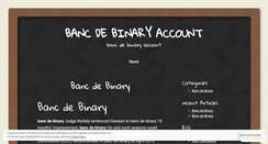 Desktop Screenshot of mac.bancdebinaryaccount.wordpress.com