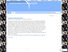 Tablet Screenshot of justinbieberforever1234.wordpress.com