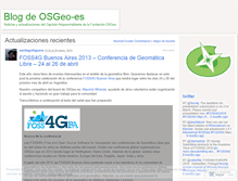 Tablet Screenshot of osgeoes.wordpress.com