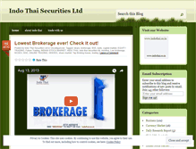Tablet Screenshot of indothaisecurities.wordpress.com