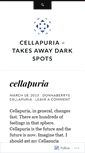 Mobile Screenshot of cellapuriaskincare.wordpress.com