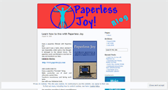 Desktop Screenshot of paperlessjoy.wordpress.com