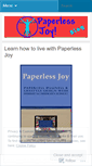 Mobile Screenshot of paperlessjoy.wordpress.com