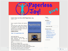 Tablet Screenshot of paperlessjoy.wordpress.com