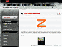 Tablet Screenshot of developingcyclist.wordpress.com