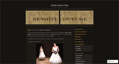 Desktop Screenshot of benoiteparis.wordpress.com