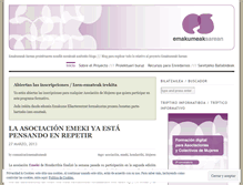 Tablet Screenshot of emakumeaksarean.wordpress.com