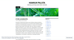 Desktop Screenshot of hannukalervo.wordpress.com