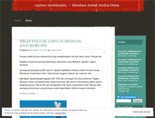 Tablet Screenshot of exploresintelektuality.wordpress.com