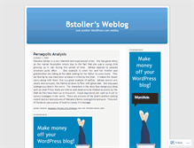 Tablet Screenshot of bstoller.wordpress.com