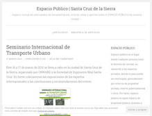 Tablet Screenshot of espaciopublicosantacruz.wordpress.com