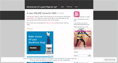 Desktop Screenshot of goodnaijagirl.wordpress.com