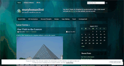 Desktop Screenshot of murphsmanifest.wordpress.com