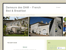 Tablet Screenshot of bedandbreakfastangouleme.wordpress.com