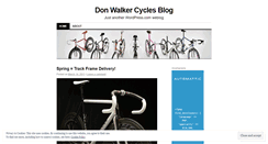 Desktop Screenshot of donwalkercycles.wordpress.com