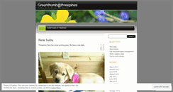 Desktop Screenshot of greenthumbatthreepines.wordpress.com