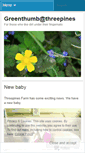 Mobile Screenshot of greenthumbatthreepines.wordpress.com