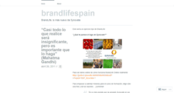 Desktop Screenshot of brandlifespain.wordpress.com