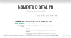 Desktop Screenshot of momentodigitalpr.wordpress.com