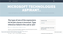 Desktop Screenshot of msdotnettechies.wordpress.com