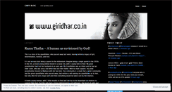 Desktop Screenshot of giridhar.wordpress.com