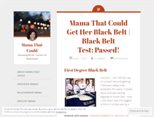 Tablet Screenshot of mamathatcould.wordpress.com