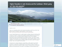 Tablet Screenshot of higheredinlatamandc.wordpress.com