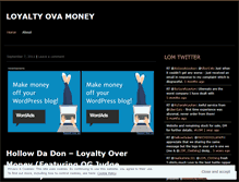 Tablet Screenshot of loyaltyovamoney.wordpress.com