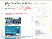 Tablet Screenshot of foxfitnessrunning.wordpress.com