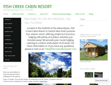 Tablet Screenshot of fishcreekcabinresort.wordpress.com