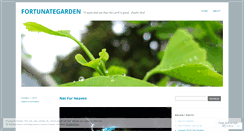 Desktop Screenshot of fortunategarden.wordpress.com