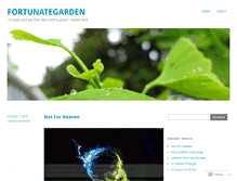 Tablet Screenshot of fortunategarden.wordpress.com