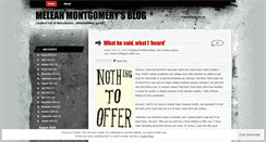 Desktop Screenshot of meleahmontgomery.wordpress.com