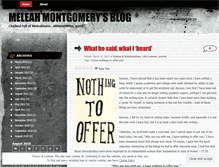 Tablet Screenshot of meleahmontgomery.wordpress.com