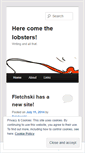 Mobile Screenshot of herecomethelobsters.wordpress.com