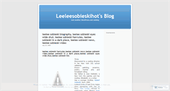 Desktop Screenshot of leeleesobieskihot.wordpress.com