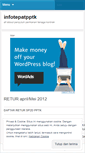 Mobile Screenshot of infotepatpptk.wordpress.com